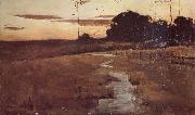 John Longstaff Twilight Landscape oil on canvas